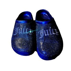 Juicy couture slides size 6 with rhinestones
